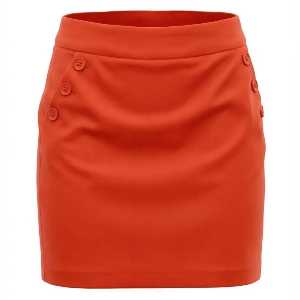 SANDRO WOMENS SKIRT RED SIZE 8